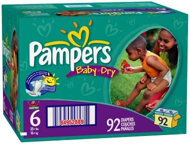 pampers size 6 92 pack