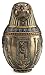 Egyptian Horus Canopic Jar Pet Burial Urn Falcon