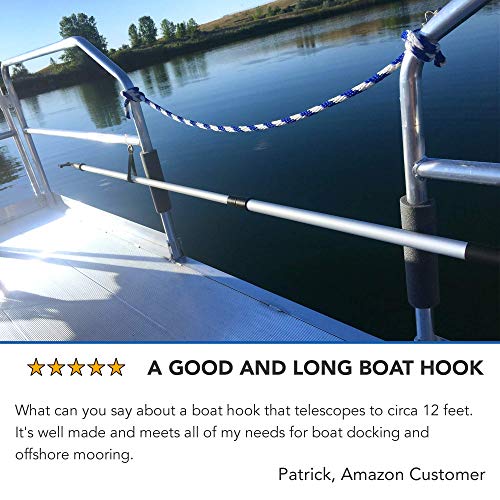 WindRider Boat Hooks for Docking telescoping Floating Double Grip