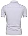 Hotouch Mens Summer Fashion Casual Button Down Polo Shirts Green Polo T Shirts (Gray L)