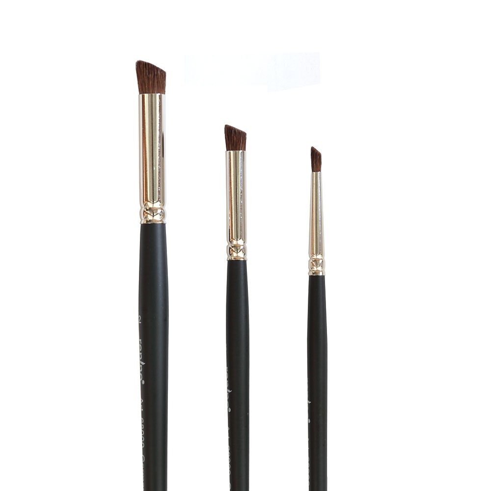 Set of 3 pastel brushes for large or small detail sizes 4, 8 and 12