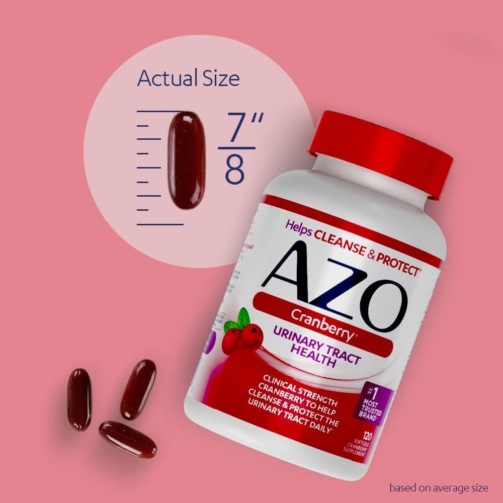 AZO Cranberry Urinary Tract Health Supplement, 1 Serving = 1 Glass of