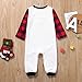 Elk Family Matching Christmas Pajamas Set,Crytech Fawn Deer Plaid Print Infant Baby Romper Women Men Parent Children Top and Lounge Pant for Xmas Sleepwear Pj Outfit Clothes (3-6 Months, Newborn)thumb 4