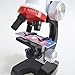 MMUSC Student Beginner Microscope With LED,100X/400X/1200X Magnification,Includes Accessory Set