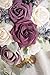 Ling's moment Artificial Flowers Mauve Marsala Foam Roses Greeneries Combo Box Set for Wedding Bouquets Centerpieces Flower Arrangements Decorations (Fall Dusty Rose)