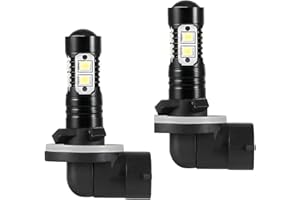 GAOLAOSY 2PCS Bright 50W 881 LED Fog Light Bulbs, 881, 889, 862, 886, 894, 896, 898 Xenon Headlight Bulb Replacement, 6000K Extremely Bright LED Cool White DRL/Fog Light for Car, Truck (White)