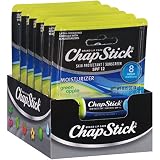 ChapStick SPF 12 Sunscreen, Moisturizer, and Skin Protectant (Green Apple, 0.15 oz. Stick, Pack of 6)