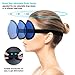 Sleep Mask forWomen Men, Ultrathin Light Blocking Sleeping Mask, No Pressure On Eyes 3D Contoured Blindfold, Soft Comfort Eye Shade Cover for Travel/Sleeping/Yoga/Shift Work.（Blue）