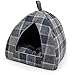 Pet Tent-Soft Bed for Dog and Cat by Best Pet Supplies - Plaid Linen, 16