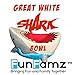 Birsppy Great White Shark Bowl-Funny Shark Attack Cool Candy, Cereal, or Snack Bowl Gift by FunFamz