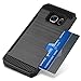 BENTOBEN Galaxy S6 Edge Case, S6 Edge Wallet Case, [Credit Card Holder][Slim Lightweight] 2 in 1 Hybrid Rugged Shockproof Anti-Slip Hard Protective Phone Cases Cover for Samsung Galaxy S6 Edge, Black