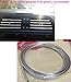 YIJINSHENG Car Door Trim Edge 8 metres Body Strip Chrome Mold Scratch Guard Protector Air Condition Vent Decoration U Shape(8 metres)