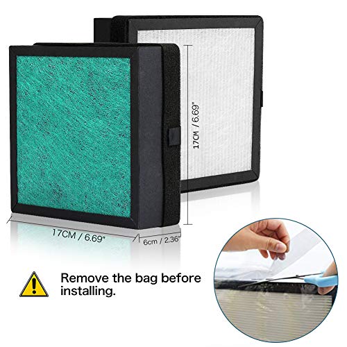 Nobebird 4 in 1 HEPA Air Purifier Filter Replacement with Pre-Filter, True HEPA Filter, Activated Carbon Filter and Sterilization Cotton - Thumbnail 5