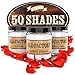 Old Factory Scented Candles - 50 Shades - Set of 3: Leather, Jasmine Bubbles, Vanilla Sex - 3 x 4-Ounce Soy Candles