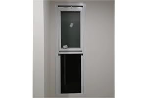 White Aluminum Double-hung Window Vertical, 10" 12" 15" 16" 18" 21" 23" 24" 25" 27" 29" 30" Wide Mobile Home Ventilation Wind