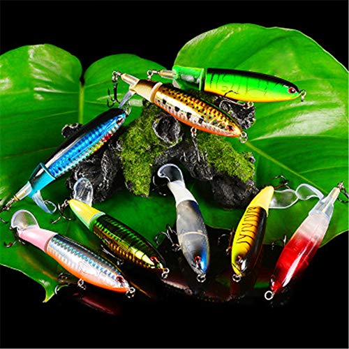 xiangen Fishing Spoon Fishing Top Bait for Bass D-Shaped Metal Fishing Spoon Hard Rotator Fishing Tackle Bait Gift Set 15G