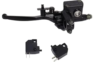 Left Hand Hydraulic Brake Master Cylinder with Handle Lever for Motorcyle ATV Quad Moped Pit Dirt Bike 50cc 70cc 90cc 110cc 1