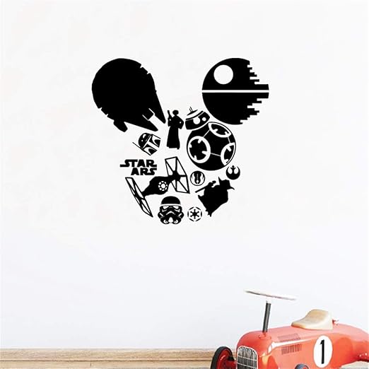Amazon Com Star Wars Silhouette Wall Decal Boys Room Decor Cute
