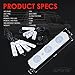 Xprite Purple LED Truck Bed Light Kits with On/Off Switch, for Pickup Exterior Interior Neon Lights, Footwells, Running Boards, Cargo, Under Car, Tonneau Cover, Rail Rock Lighting - 8 PCs
