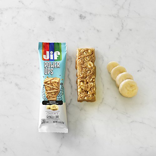 Jif Power Ups Chewy Granola Bars Peanut Butter and Banana, 40 Count