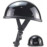 Motorcycle Half Helmet, DOT Approved Adult Men Women Retro Open Face Helmets, Helmet for Adults, Half Shell Helmet