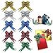 100 PCS Glittering Pull Bows Gift Knot Ribbon Strings for Christmas Decoration, Gift Wrapping, Glittering Colors, 1.8 x 37cm