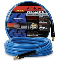Workforce Air Hose, 3/8 in. x 50 ft., 1/4 in. Fittings, PVC, Blue - HWF3850BL2