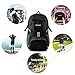Gonex 35L Lightweight Packable Backpack Handy Foldable Shoulder Bag Daypack (Black-1)