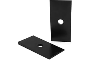 WSAGFB 2.5 Degree Axle Pinion Shims Universal for Leaf Springs & Lift Blocks, 2pcs Black | Angle Correction Wedges for Suspen