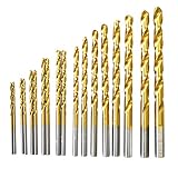 BOSTAL 18PCS Drill Bit Set M35 Cobalt Steel Twist Drill Set Jobber Length 1/16 3/32 1/8 1/4 5/64 3/32 7/64 1/8 9/64 5/32 11/64 3/16 13/64 7/32 15/65 1/4 bits Perfect for Steel and Stainless steel