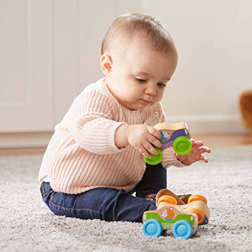 Melissa & Doug First Play Wooden Animal Stacking Cars (Baby & Toddler Developmental Toy, 3 Pieces, G - //coolthings.us