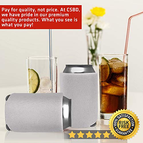 image for CSBD Blank Beer Can Coolers Premium Quality Soft Drink Coolies Collaps