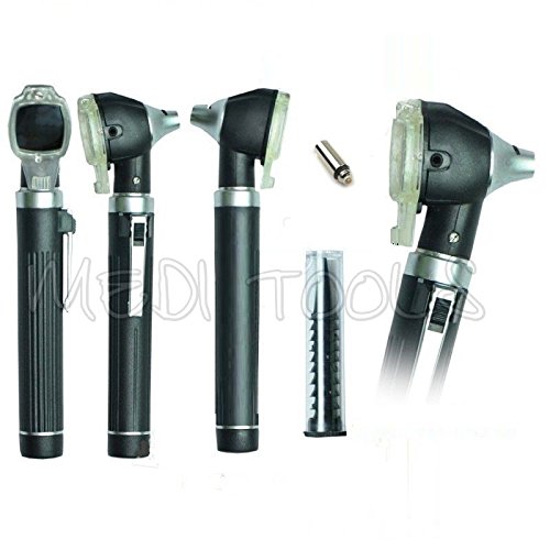 New Premium LED Bright Light Diagnostic Otoscope Pocket Size (Black