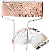 Wanapure 25PCS Copper Metal Plant Tags Plant Labels with 50Pcs Labels, Rainproof PET Film & Permanent Pen, 10" Weatherproof Banner Garden Markers, Marking Protection Seedling Signs Nursery Tags