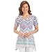 Women's Southwestern Aztec Shark bite Tunic Top
