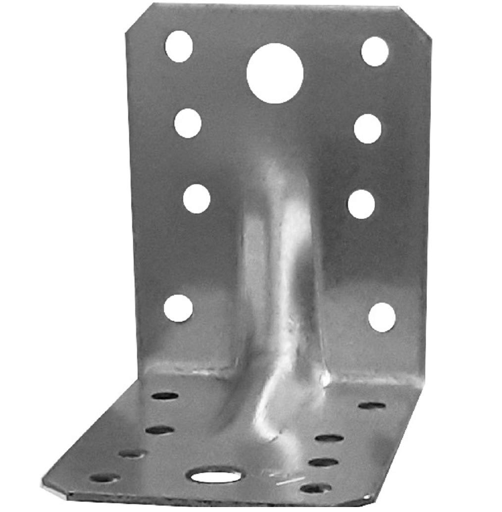 Corner Braces Brackets Plates, Heavy Duty Wooden Angle, Metal Steel Sheet Galvanised L 2,75" x 2,75" x 2,17" x 0,08" (70 x 70 x 55 mm x 2 mm) Pack of 30pcs