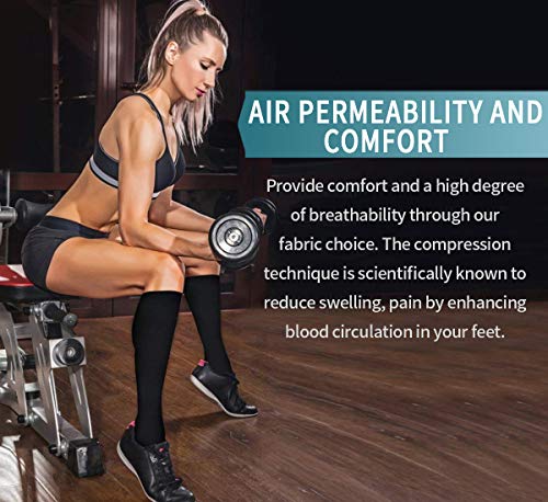 image for COOLOVER Compression Socks,(7 or 8 Pairs) Compression Sock for Women &