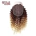Style Icon Synthetic Kinky Curly Blonde Hair 16-20 inch 7Pieces/lot Afro Kinky Curly Hair 6 Pieces With Closure Lace For Black Women (16