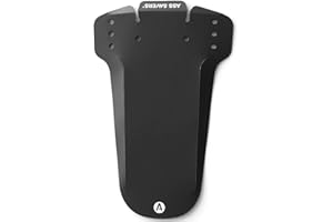 Ass Savers Mudder, Bicycle Mudguard, Fork Mounted Front Mudguard, Lightweight, Regular, Compatible for All Tire Widths w/Wheel Sizes 26" to 29", Prefolding - Zip Ties NOT Included