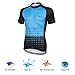 PANDOOM Men's Breathable Short Sleeve Cycling Jersey Quick Dry MTB Biking Shirts Outdoor Sports 2XL