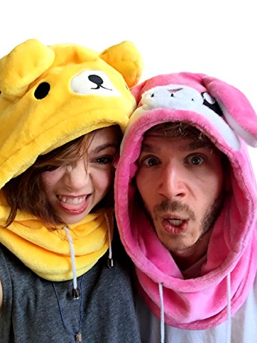 Onesie Costumes Cosplay Pajamas Sleeping Cap Adult Kids Head Wear Indoors Outdoors Rave Animal Hood Fleece - Bunny Rabbit, Panda, Giraffe, Raccoon, Cow Hood / Hat
