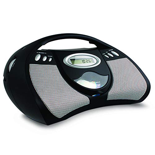 HANNLOMAX HX-302CD Portable CD Boombox, AM/FM Radio, Digital Radio Frequency Display, Aux-in, LCD Display