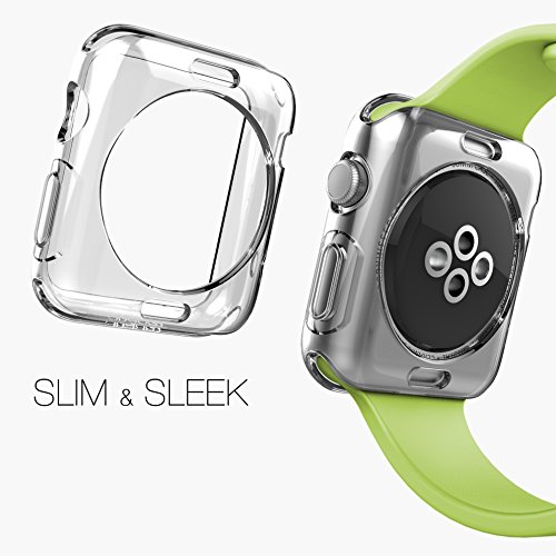 Apple Watch Case - Poetic [Clarity Series] Apple Watch 38mm Case - [Crystal Clear] Premium TPU Case for Apple Watch 38mm (2015) Crystal Clear (3-Year Manufacturer Warranty from Poetic) - Thumbnail 3