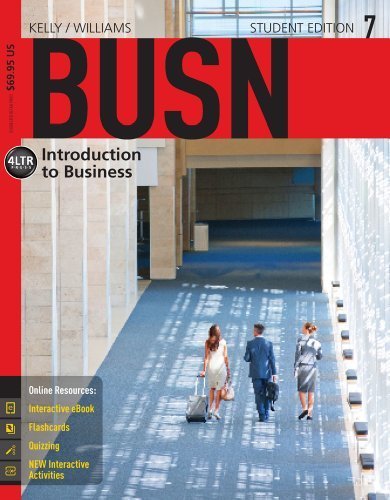 BUSN 7 (with CourseMate Printed Access Card) (New, Engaging Titles from 4ltr Press) 7th (seventh) by Kelly, Marcella, Williams, Chuck (2014) Paperback