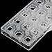 Square DIY Chocolate Transfer Sheet Custom Molds Magnetic Polycarbonate Mould