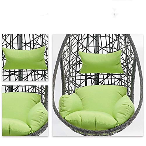 ZHJIUXING SF deckenhaken hängesessel, Schaukelstühle Rattan Hängekorb Outdoor Freizeit Balkon Innenhof Eisen Single… – Bild 8