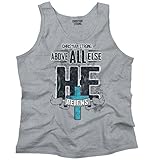 He Reigns Above Religious Gifts Jesus Christ Christian Tank Top Shirt