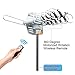 Outdoor TV Antenna, VIEWTEK Amplified HD Digital HDTV Antenna 150 Mile Range Motorized 360 Degree Rotation, Antennae for 2 TVs Support - UHF/VHF Signal Wireless Remote Control - Longer 33FT Coax Cable