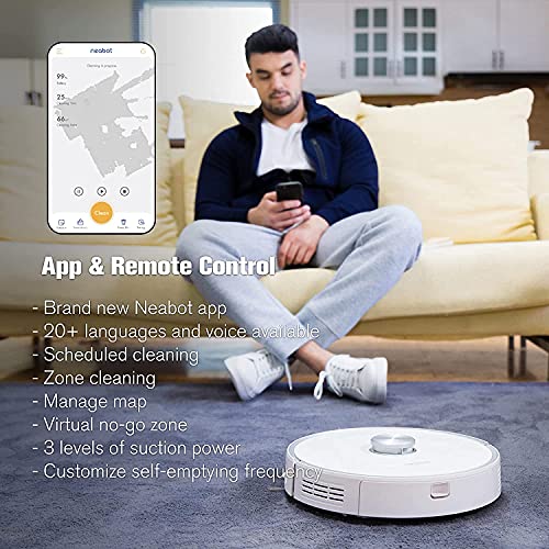 neabot N1 Plus 2in1 Robot Vacuum Mop with SelfEmptying Dustbin