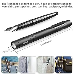 ELFGO 270 Lumens LED Pen Light, Zoomable Penlight